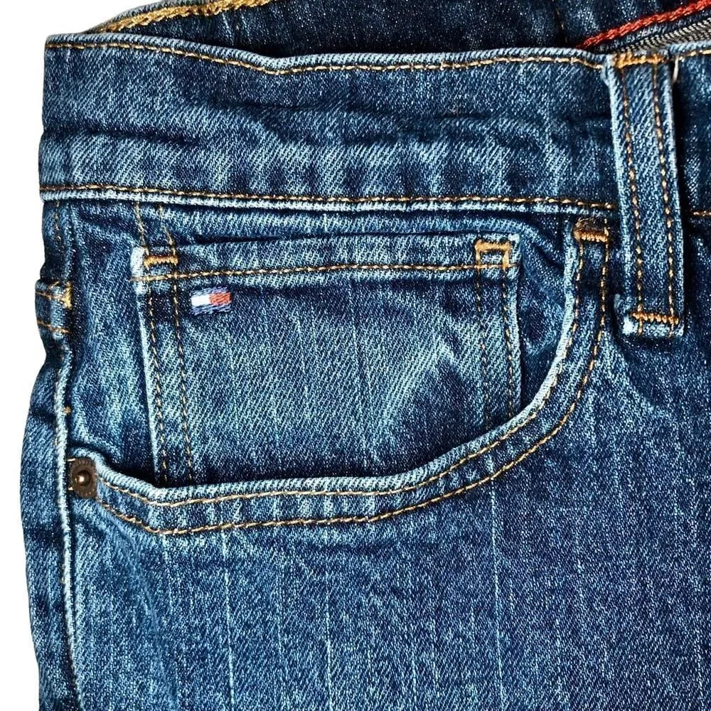 Tommy Hilfiger Men’s Straight Jeans in Dark Blue Wash Men’s 32/32